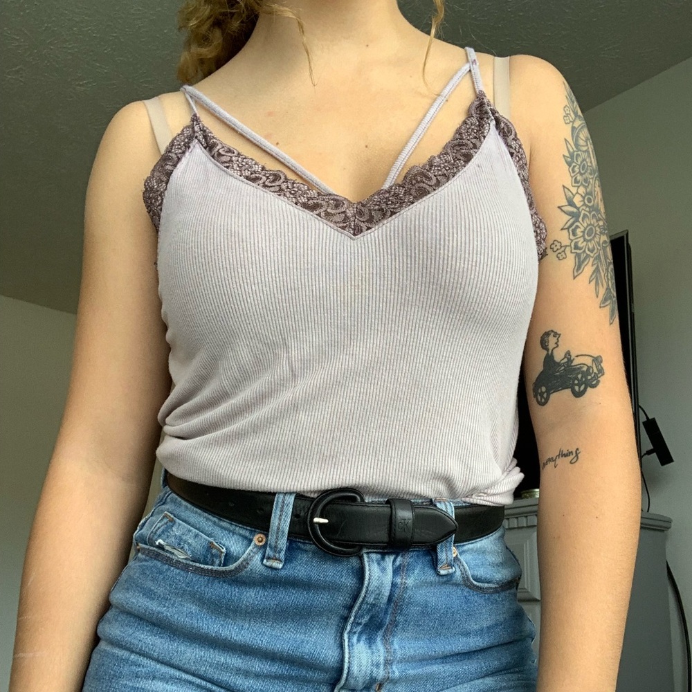 Flowy purple tank top